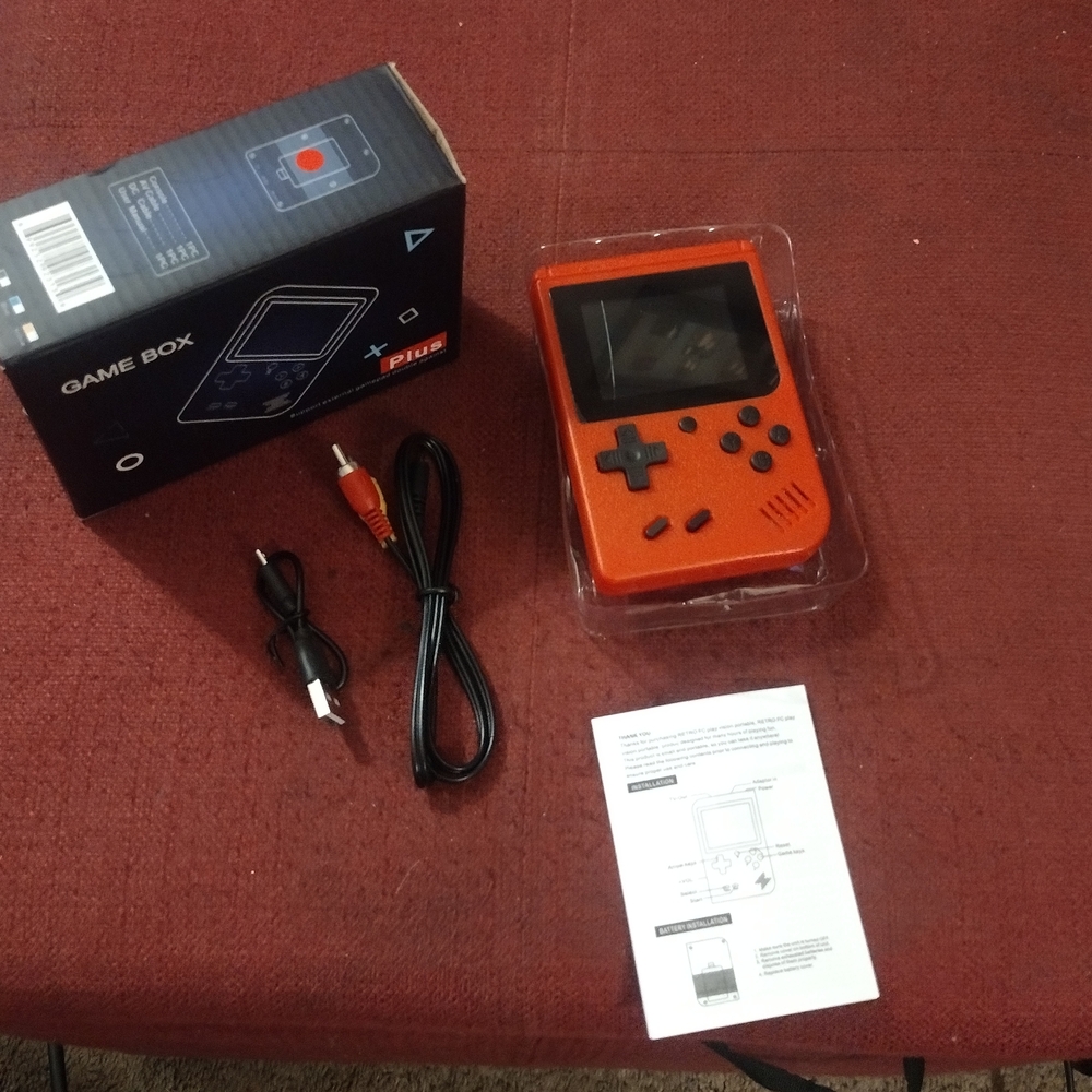 New Retro Handheld Game Console - Orange